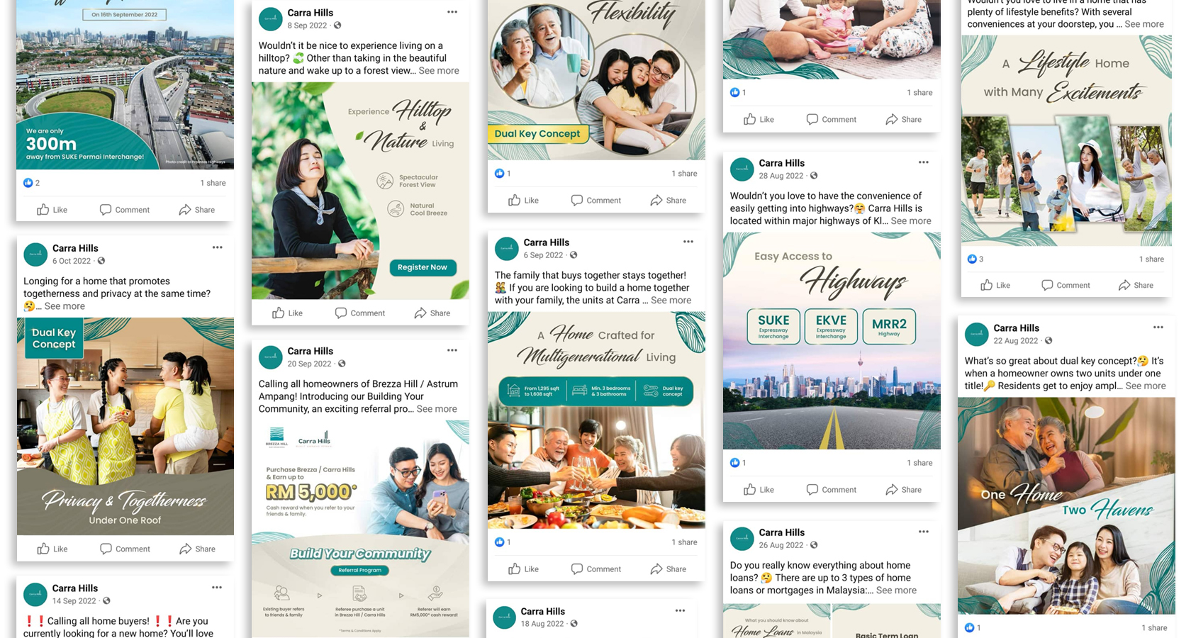 Carra Hills Property Social Media Content Creation & Marketing Malaysia