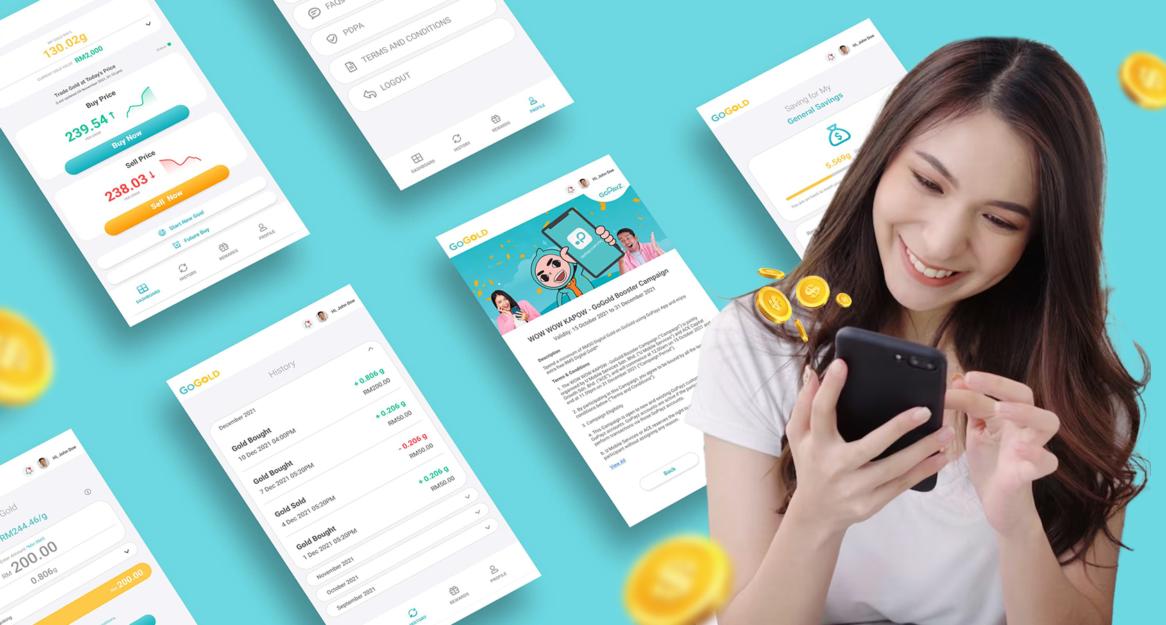 GoGold UI/UX Design Malaysia