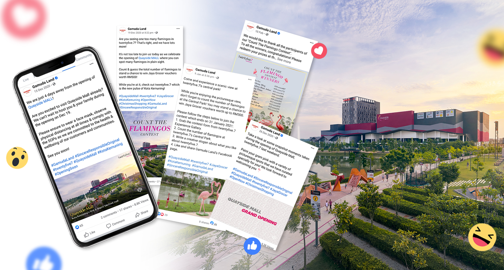 Social media management for property developer in Malaysia