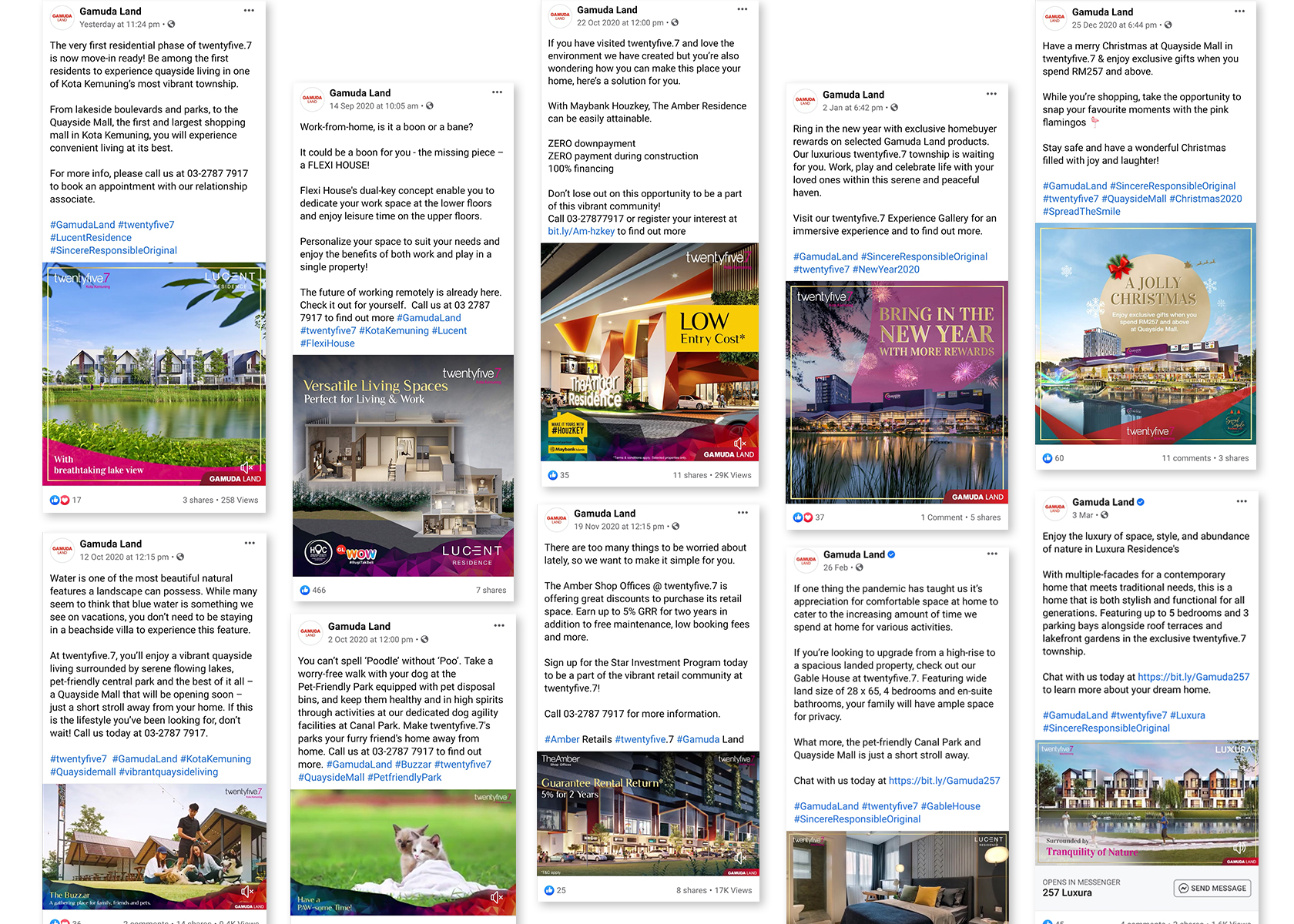 Engaging contents creation for Malaysia property developer